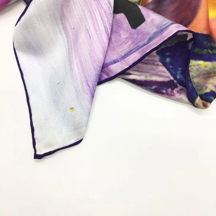 Digital Printing Polyester Satin Scarf